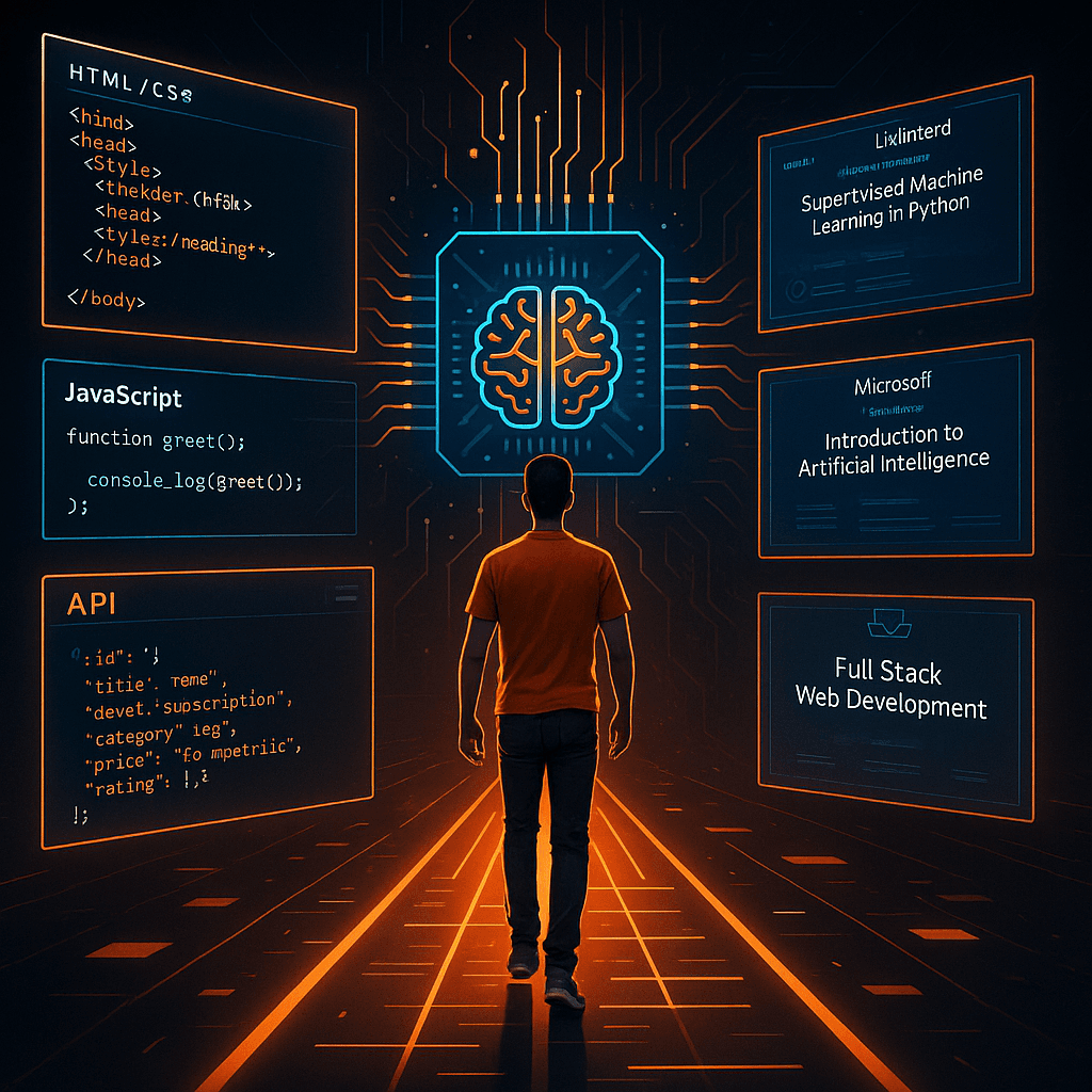 From HTML to AI: My 50+ Certificate Journey in 6 Months — Lessons, Mistakes & What Actually Worked