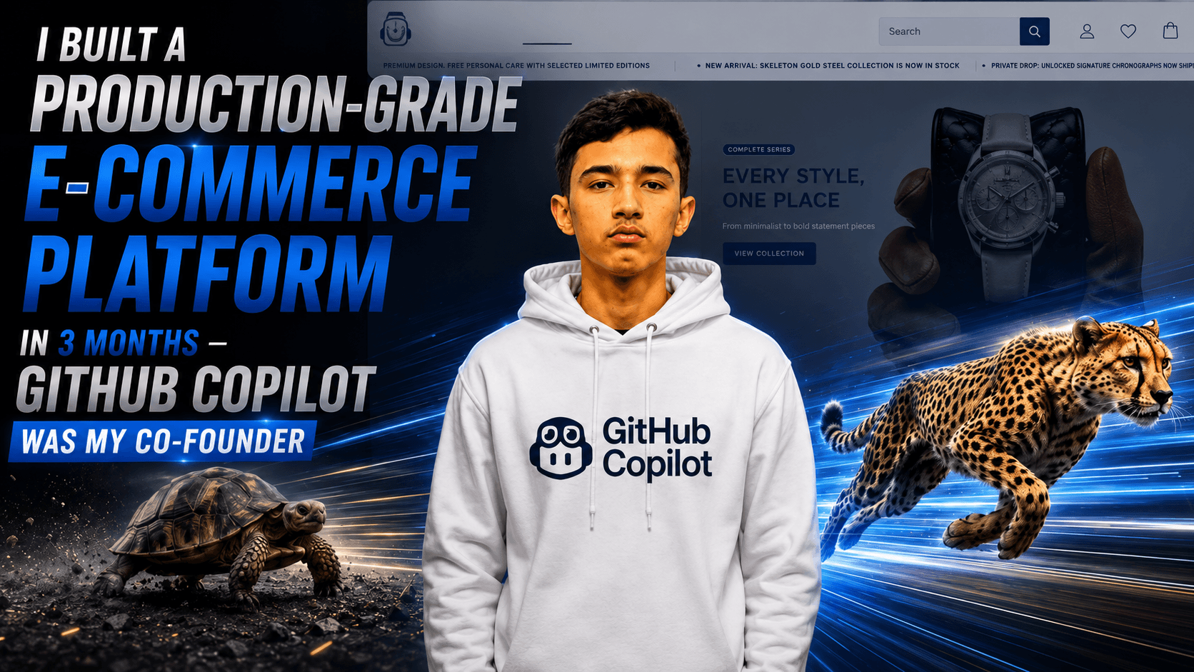 I Built a Production-Grade E-Commerce Platform in 3 Months — GitHub Copilot Was My Co-Founder