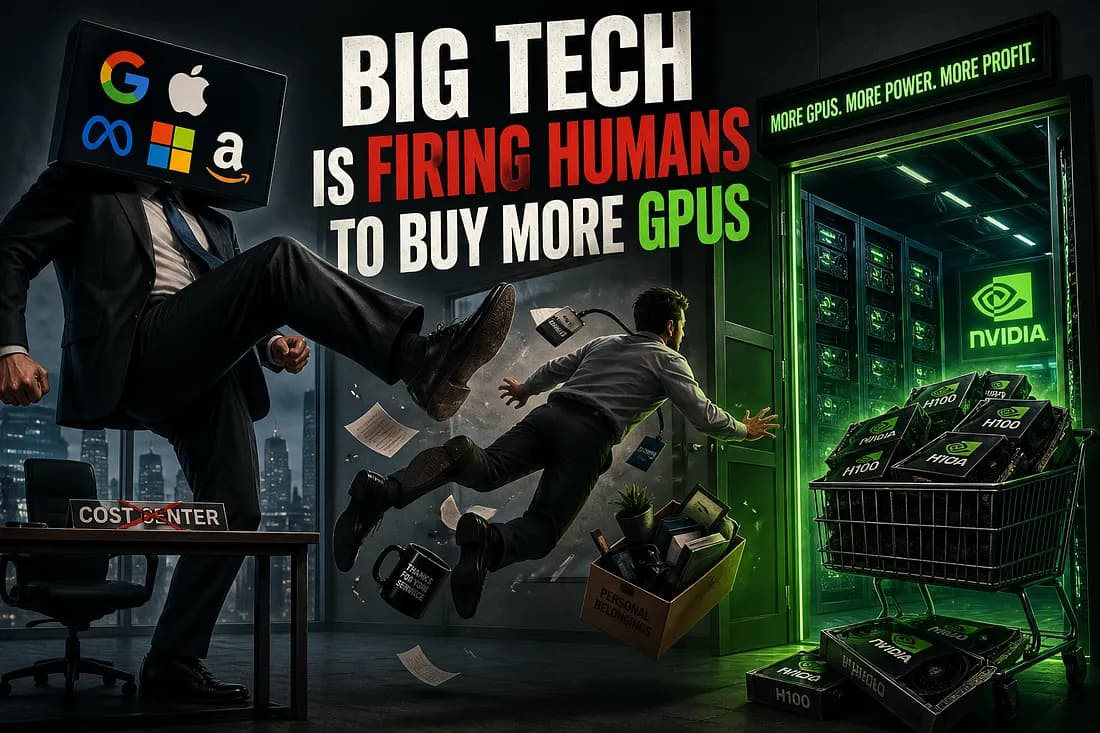 Big Tech Is Firing Humans to Buy More GPUs